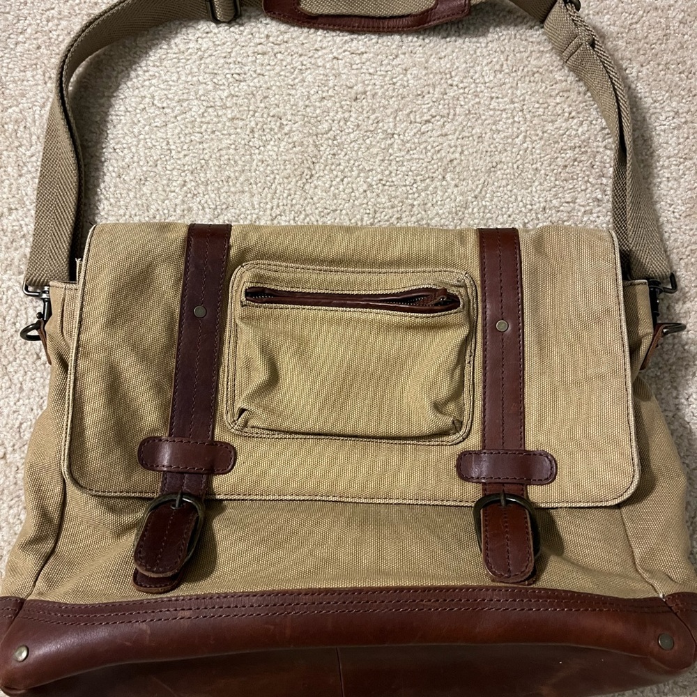 Stylish Tan and Brown Men's Bag